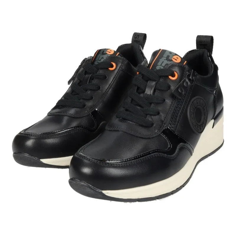 172280 Deportivos polipiel color NEGRO