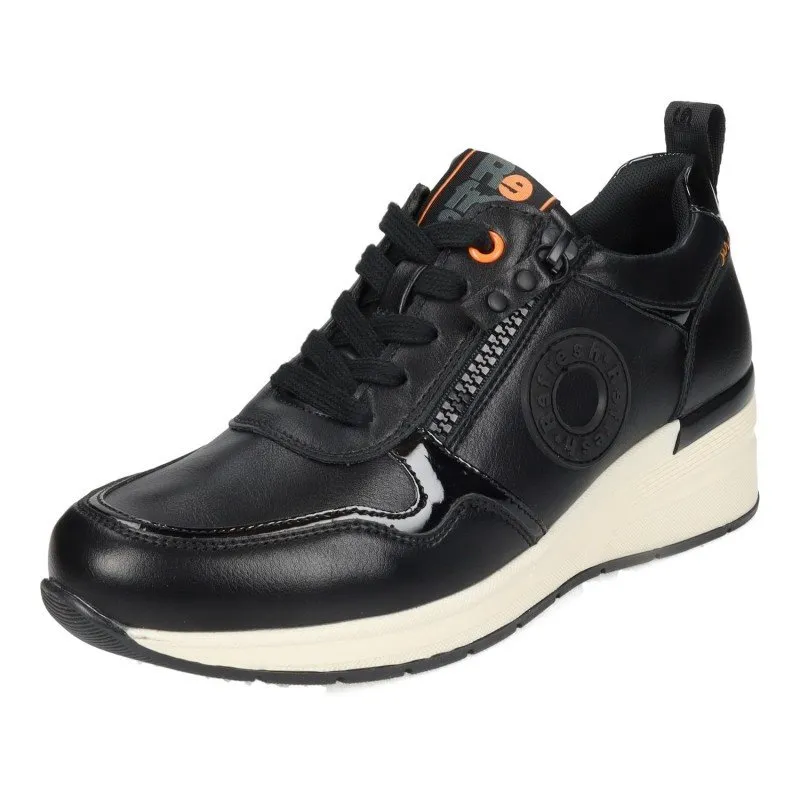 172280 Deportivos polipiel color NEGRO