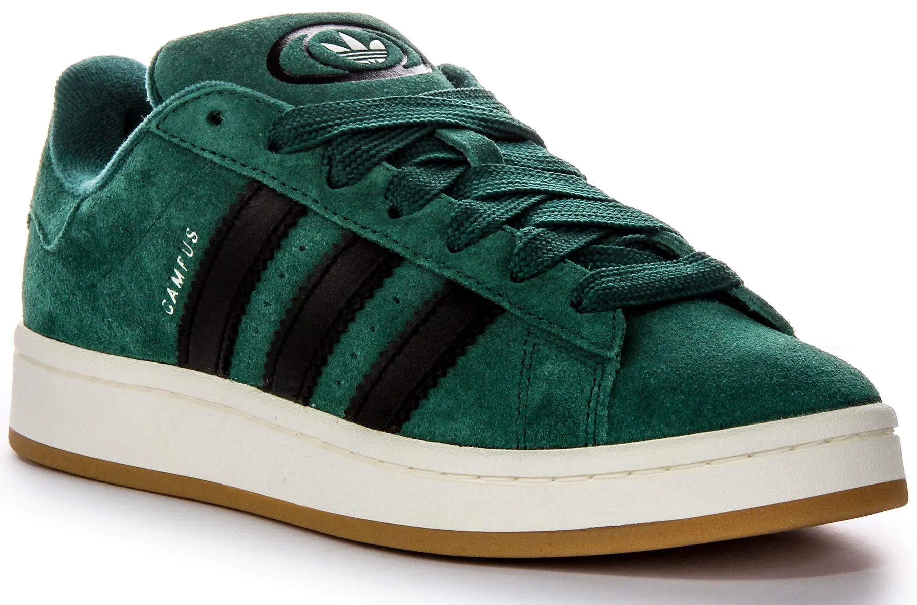 Adidas Campus 00S Zapatillas de cuero gamuzado en verde y negro