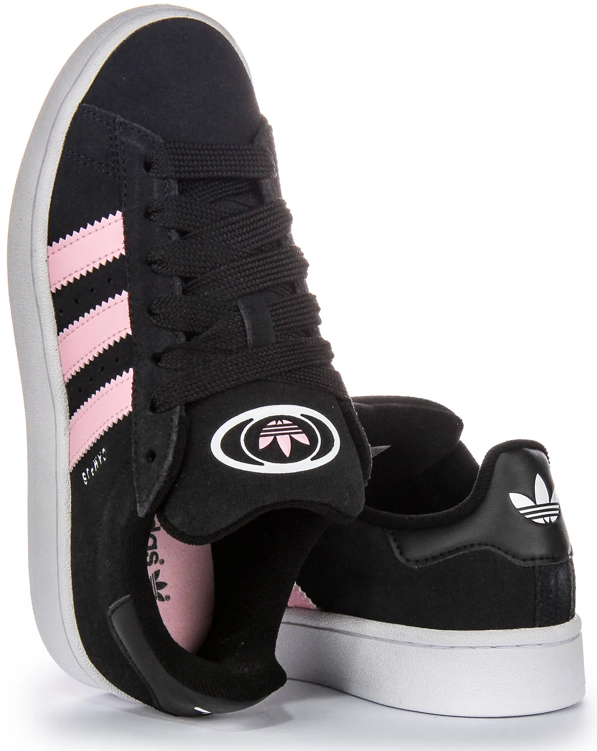 Adidas Campus 00S Zapatillas de cuero gamuzado en verde y negro