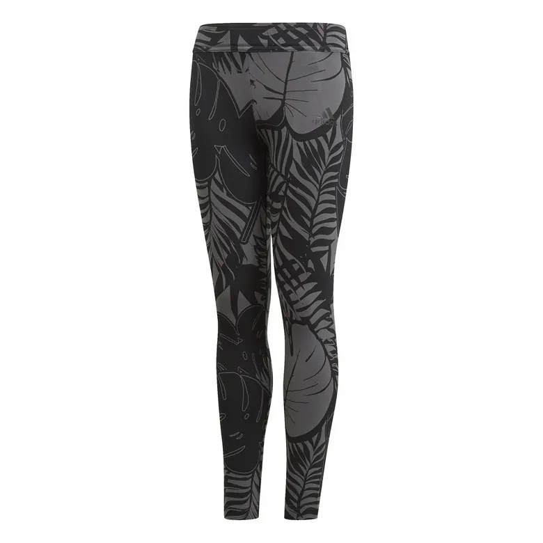 ADIDAS GIRLS FUTURE ICONS AOP TIGHT "GREY FIVEBLACK"
