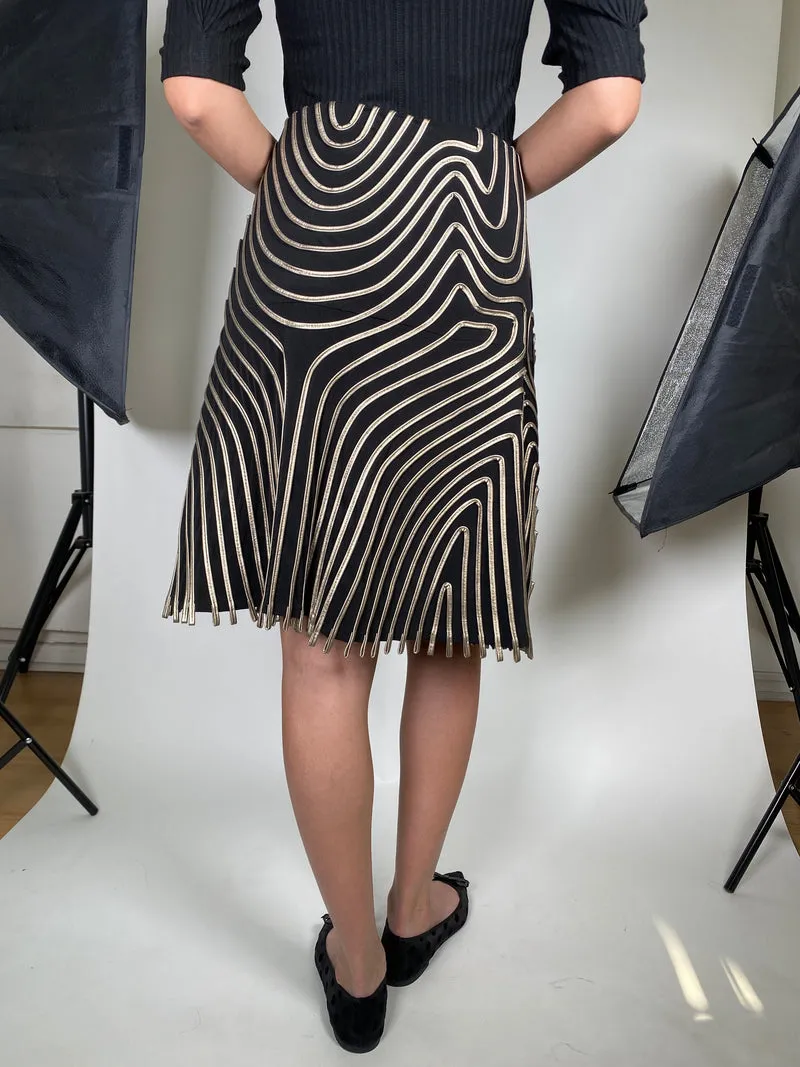 ADOLFO DOMÍNGUEZ Falda Striped Desing