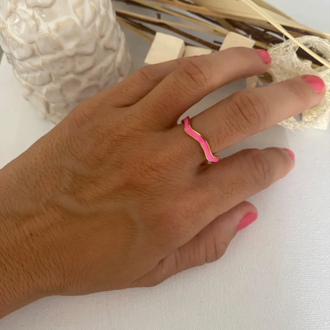 ANILLO IRENE FUCSIA