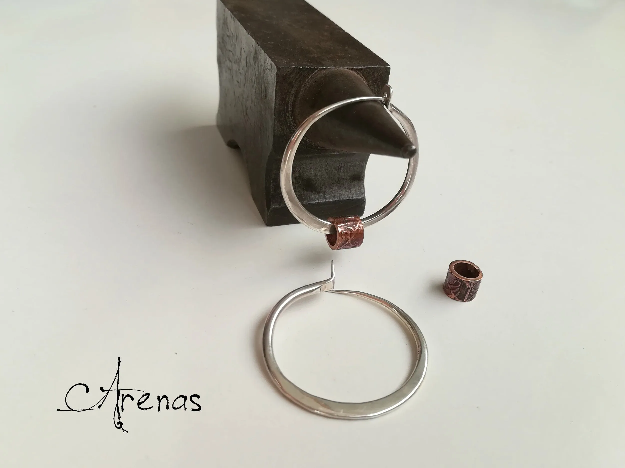 AROS DE PLATA MACIZA Y COBRE  ARGOLLAS DE PLATA