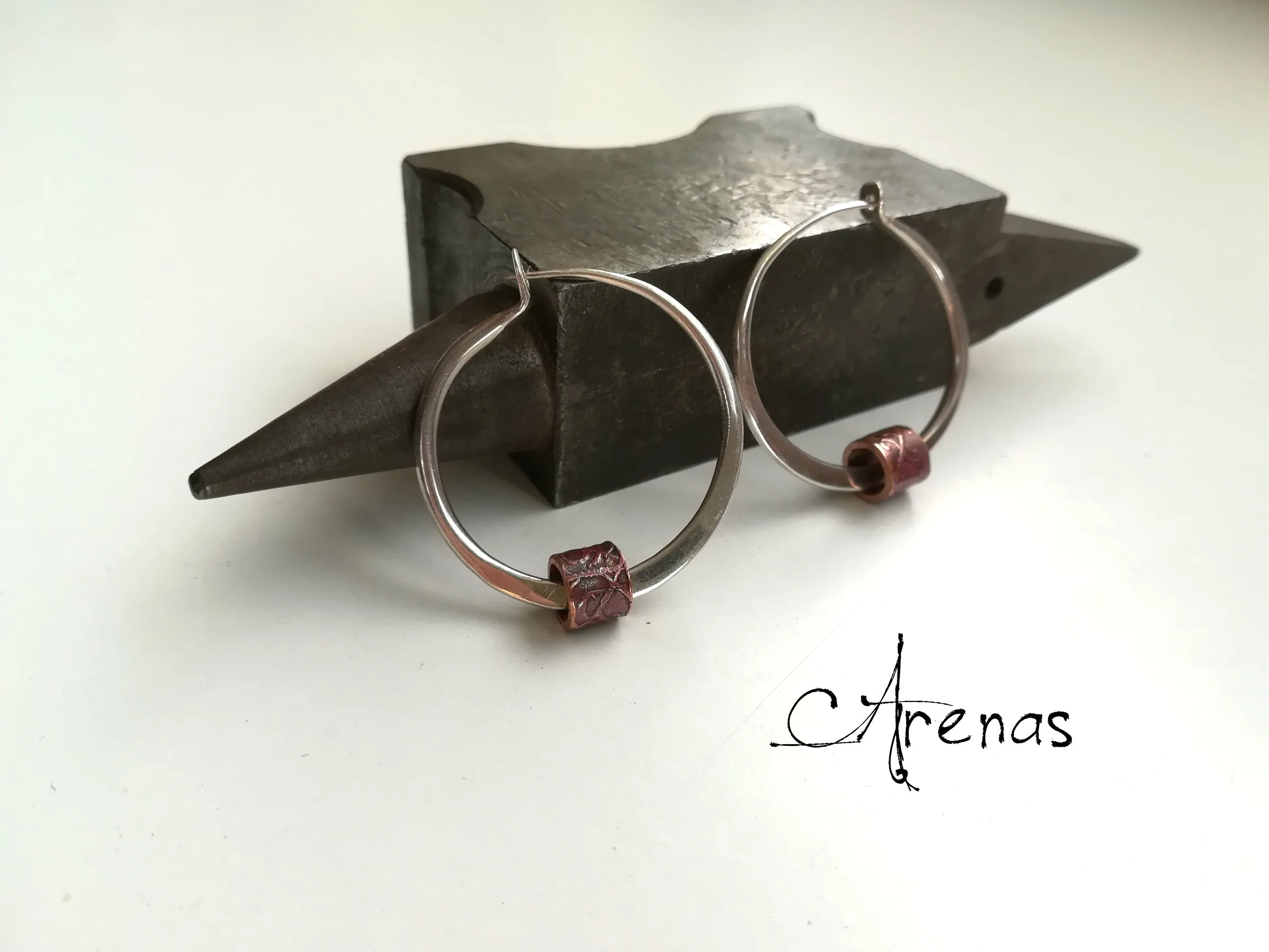 AROS DE PLATA MACIZA Y COBRE  ARGOLLAS DE PLATA