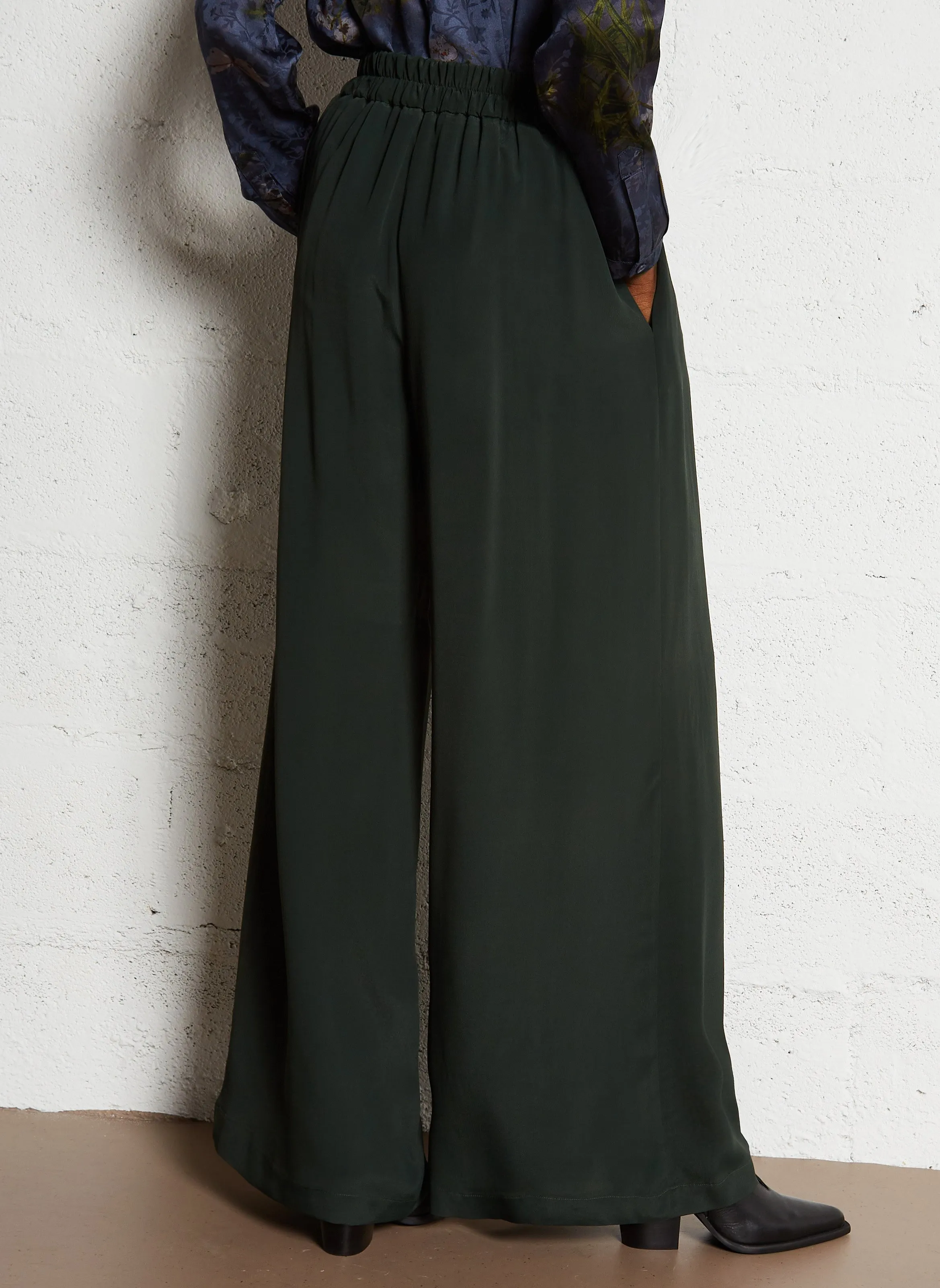 ASPEN  PANTALóN ANCHO EN VERDE