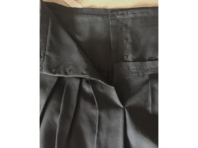 Autre Marque Falda T De Seda Gris Charcoal. 36 Gris antracita 