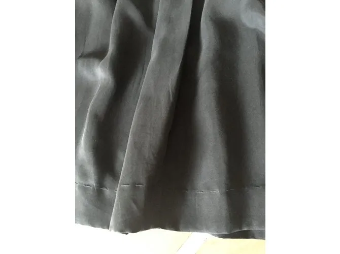 Autre Marque Falda T De Seda Gris Charcoal. 36 Gris antracita 