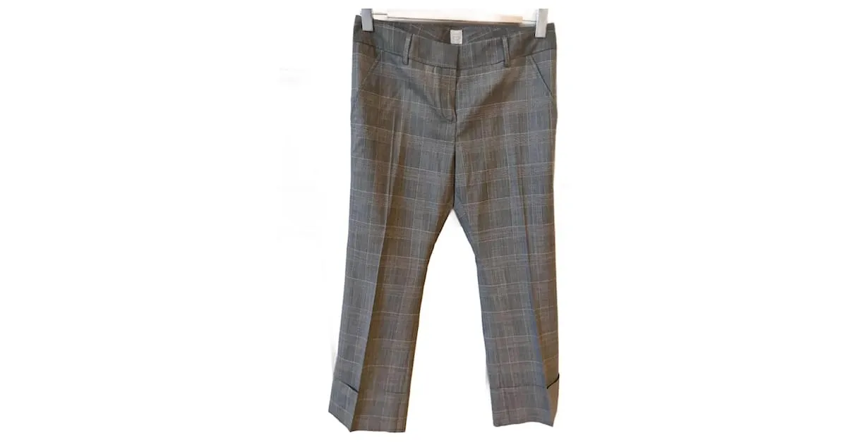 Autre Marque TRUE ROYAL Pantalones T.ESO 42 Lana Gris 