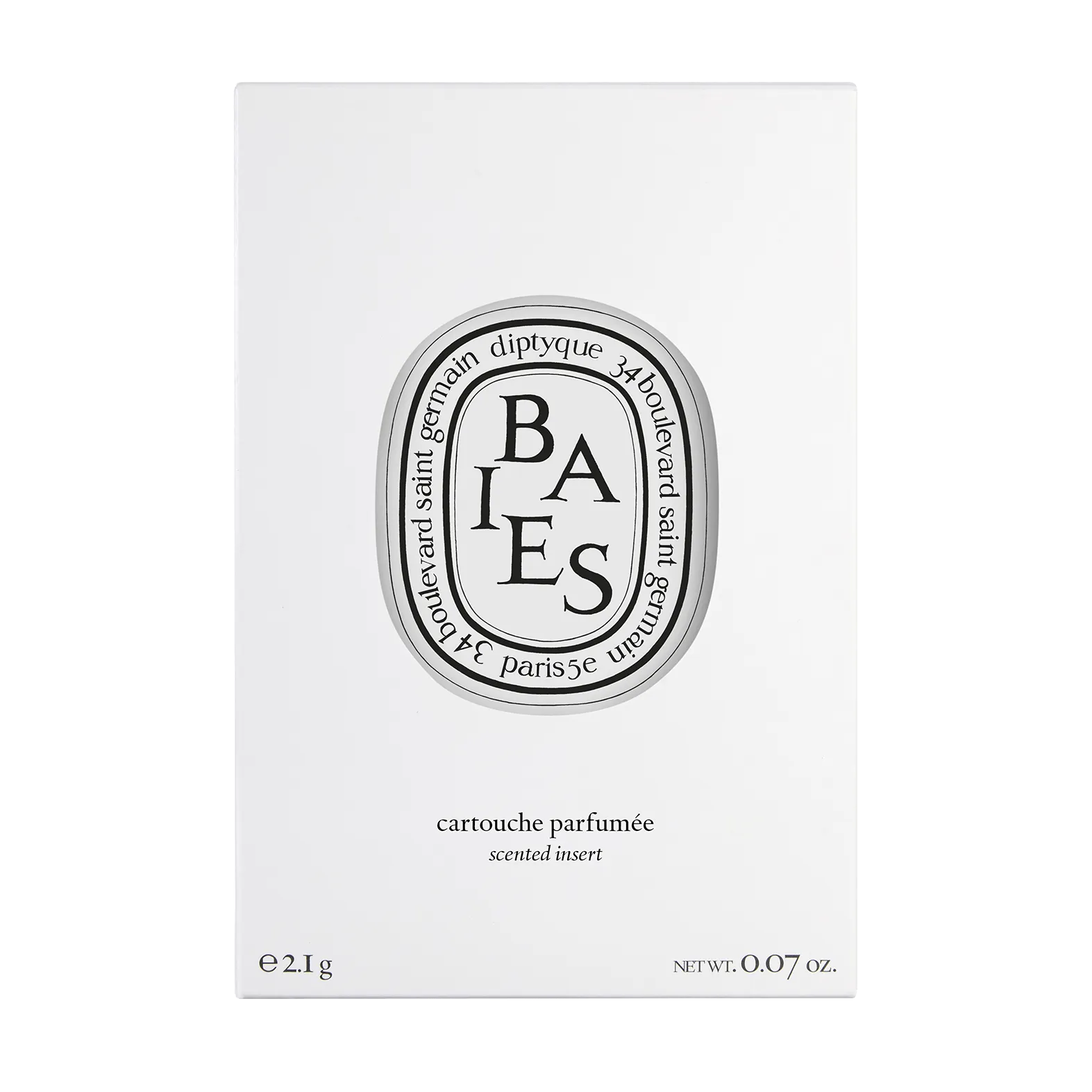 Baies Diptyque Recarga perfumada para difusor eléctrico y para el coche Cápsula