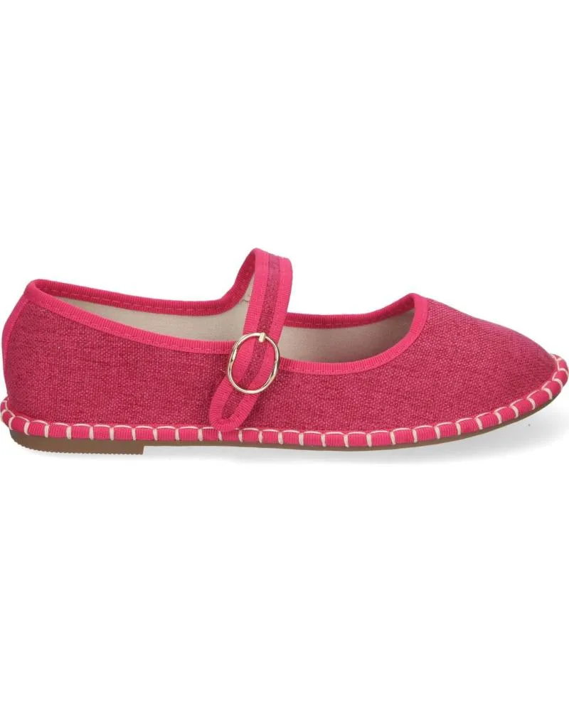 Bailarinas PUNTOSALAO  de Mujer ALPARGATA VENECIANA ESTILO MERCEDITAS PARA MUJER COLOR FUCSI  VARIOS COLORES