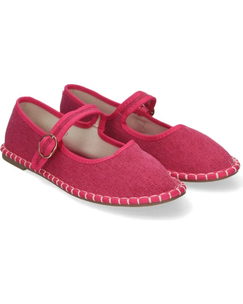 Bailarinas PUNTOSALAO  de Mujer ALPARGATA VENECIANA ESTILO MERCEDITAS PARA MUJER COLOR FUCSI  VARIOS COLORES