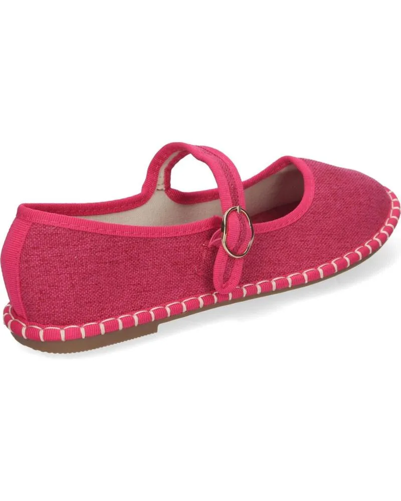 Bailarinas PUNTOSALAO  de Mujer ALPARGATA VENECIANA ESTILO MERCEDITAS PARA MUJER COLOR FUCSI  VARIOS COLORES