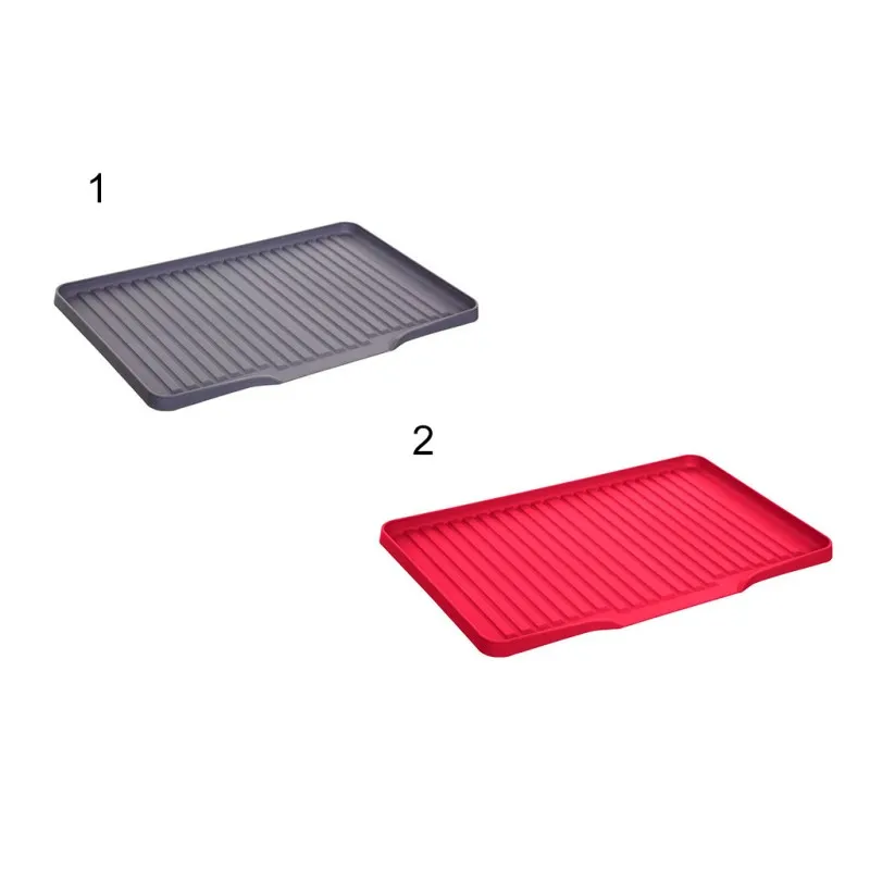 Bandeja Escurreplatos Polipropileno Gris Rojo