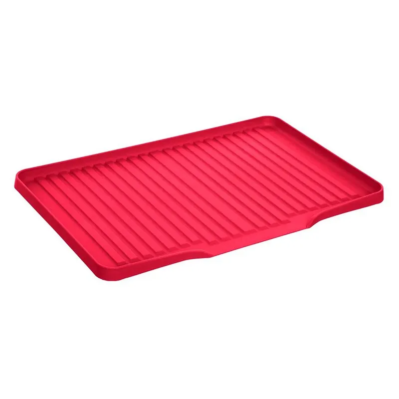 Bandeja Escurreplatos Polipropileno Gris Rojo