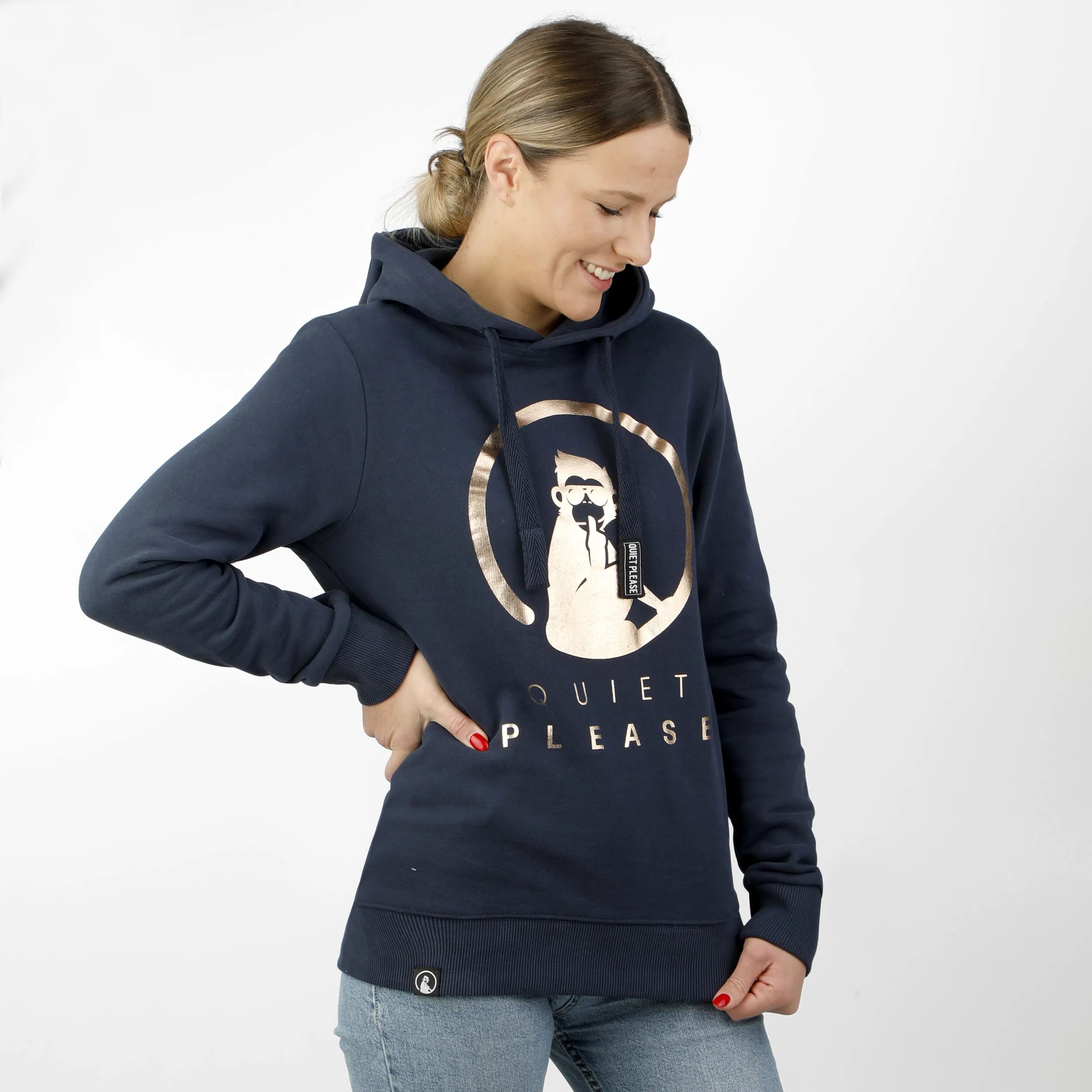 Baseline Logo Metallic Sudadera Con Capucha Mujeres