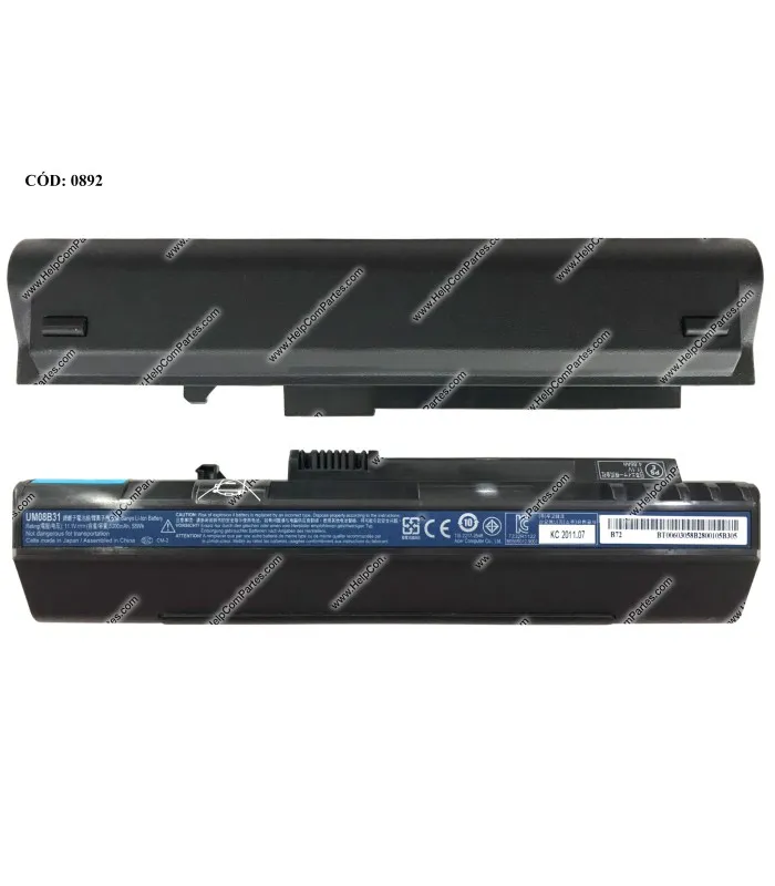 BATERIA ACER AO 11.1V5200MAH 58WH/D250/ZG5/531H BK