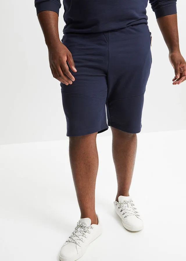 Bermudas de chándal con corte regular Azul marino
