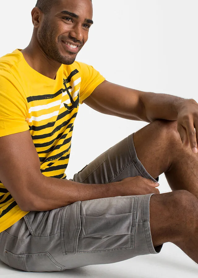 Bermudas de chándal estilo vaquero, regular fit Vaquero gris claro