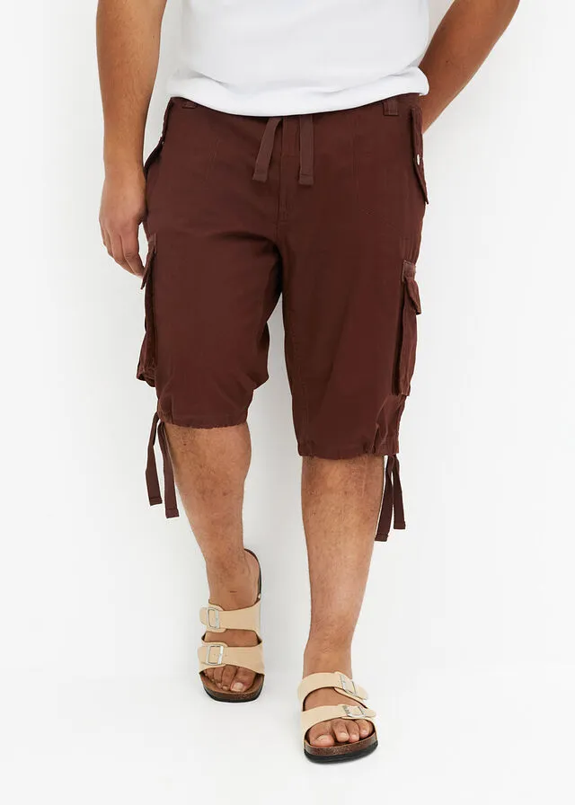 Bermudas de estilo cargo, regular fit Marrón tierra
