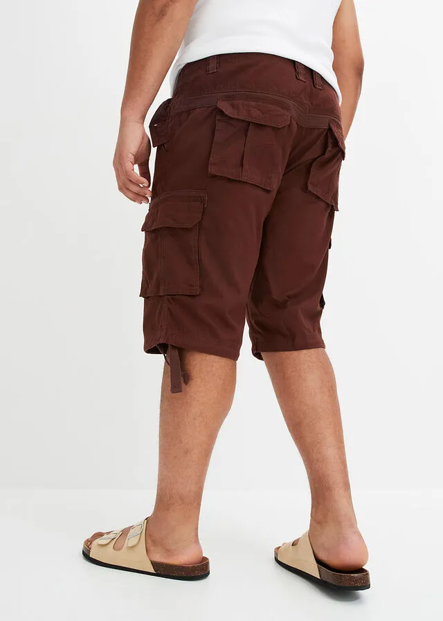 Bermudas de estilo cargo, regular fit Marrón tierra