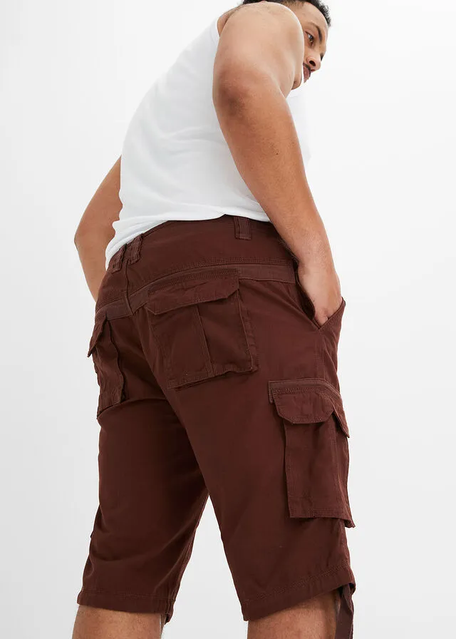 Bermudas de estilo cargo, regular fit Marrón tierra