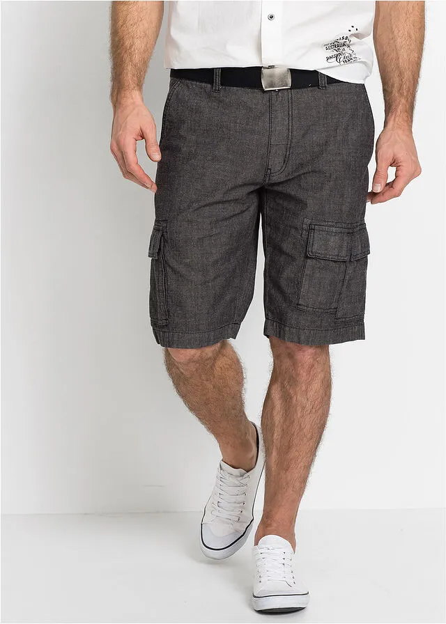 Bermudas de estilo cargo y corte holgado Negro