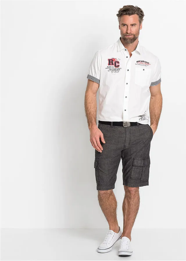 Bermudas de estilo cargo y corte holgado Negro
