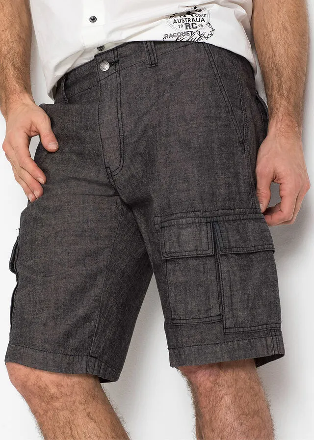 Bermudas de estilo cargo y corte holgado Negro