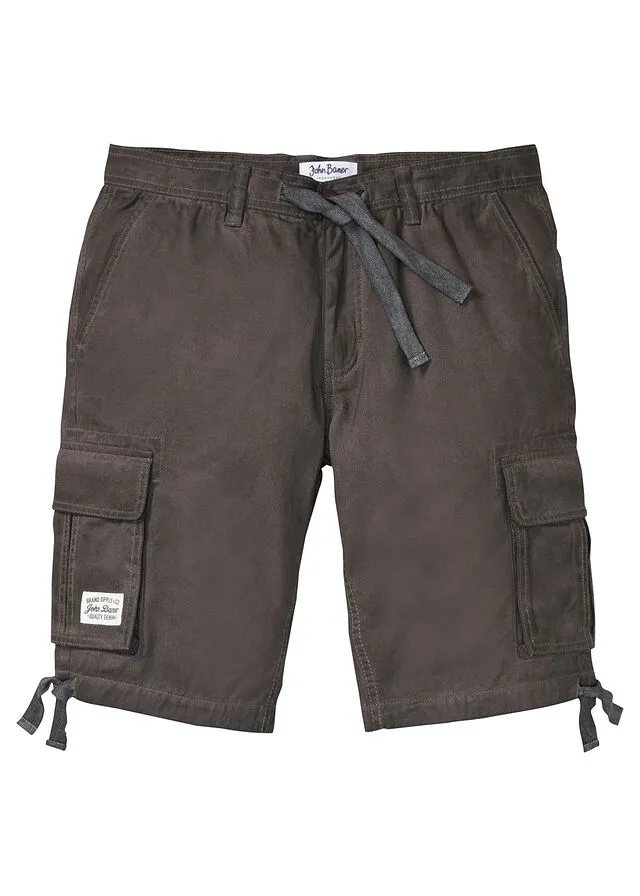 Bermudas de estilo cargo y corte holgado pizarra