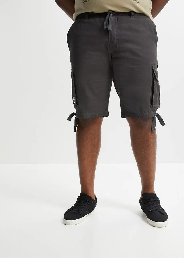Bermudas de estilo cargo y corte holgado pizarra