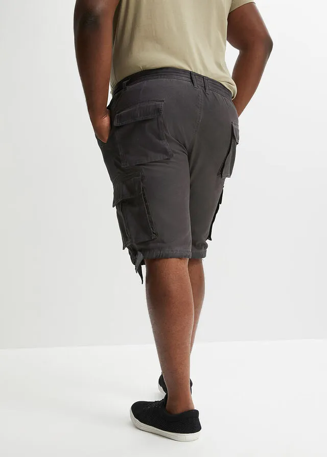 Bermudas de estilo cargo y corte holgado pizarra