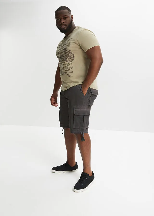 Bermudas de estilo cargo y corte holgado pizarra