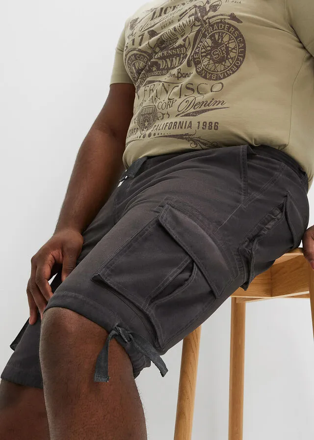 Bermudas de estilo cargo y corte holgado pizarra
