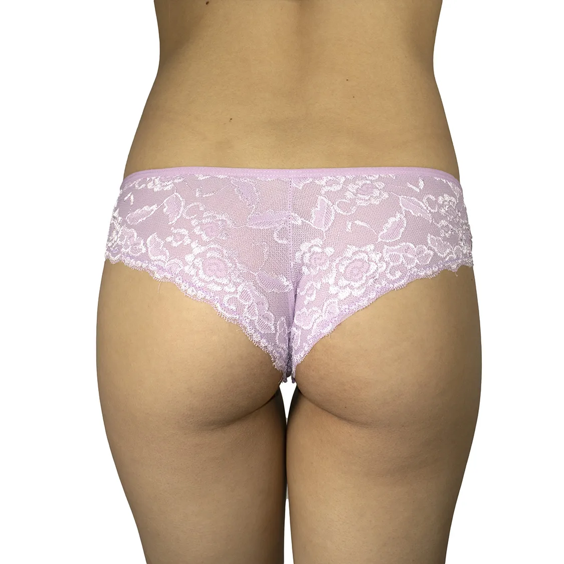 Bikini con encaje atras rosado