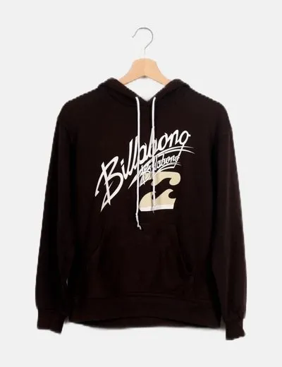 Billabong Sudadera marrón con capucha
