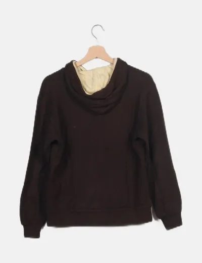 Billabong Sudadera marrón con capucha