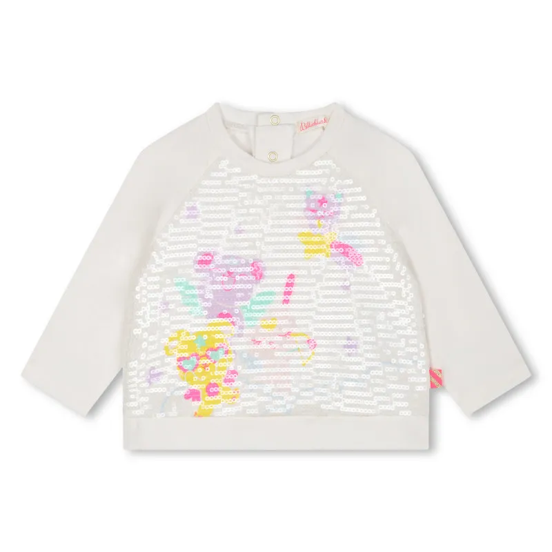 BILLIEBLUSH Camiseta algodón y lentejuelas