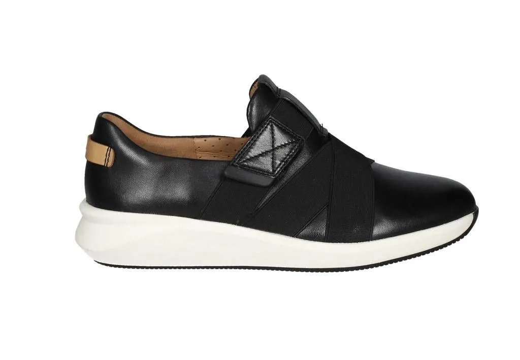 Blucher Piel Negro Pala Velcro Elasticos Cruzados Piso Blanc