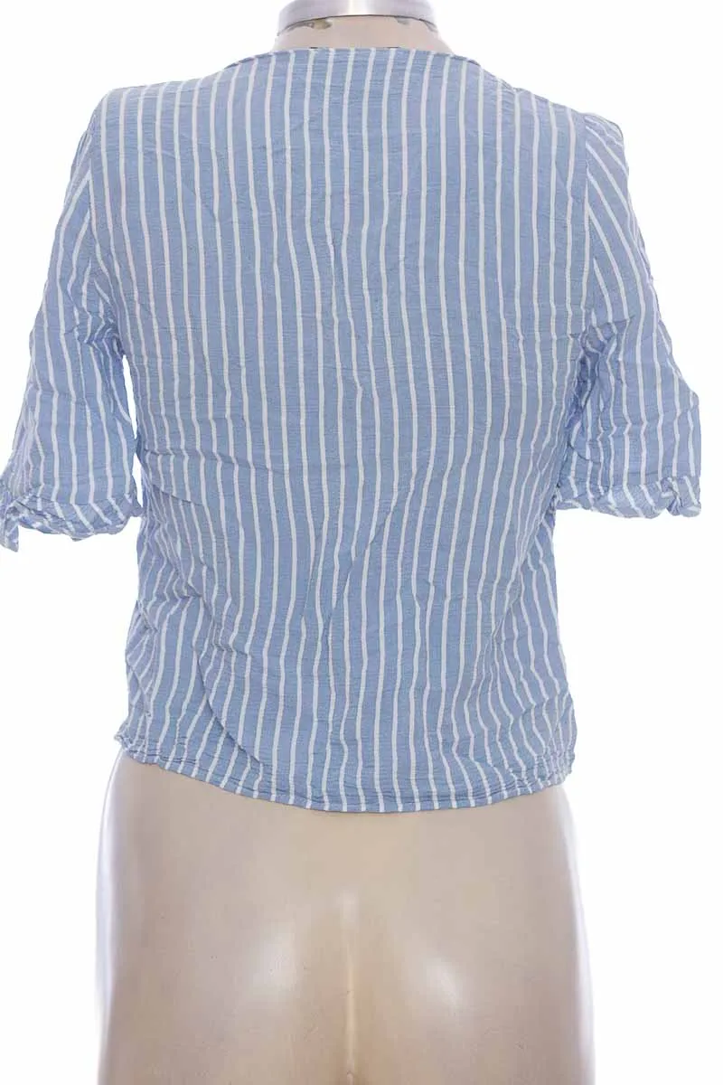 BLUSA COLOR AZUL  ZARA
