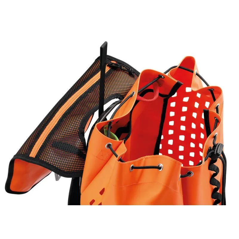 Bolsa de barranquismo PETZL ALCANADRE GUIDE 45 (naranja/negro)