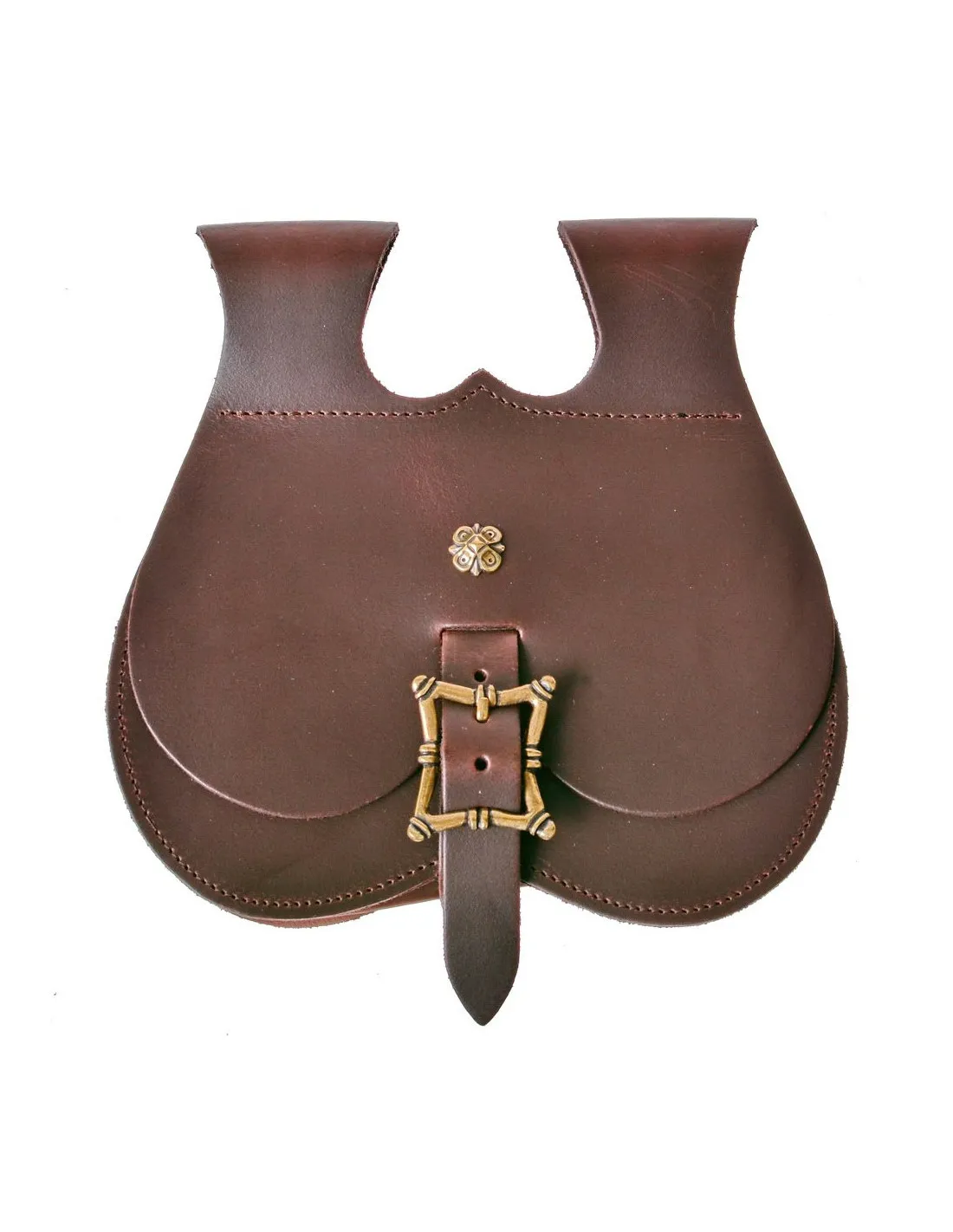 BOLSA MEDIEVAL SIGLOS XVXVI EN PIEL (22 X 22 CM.)