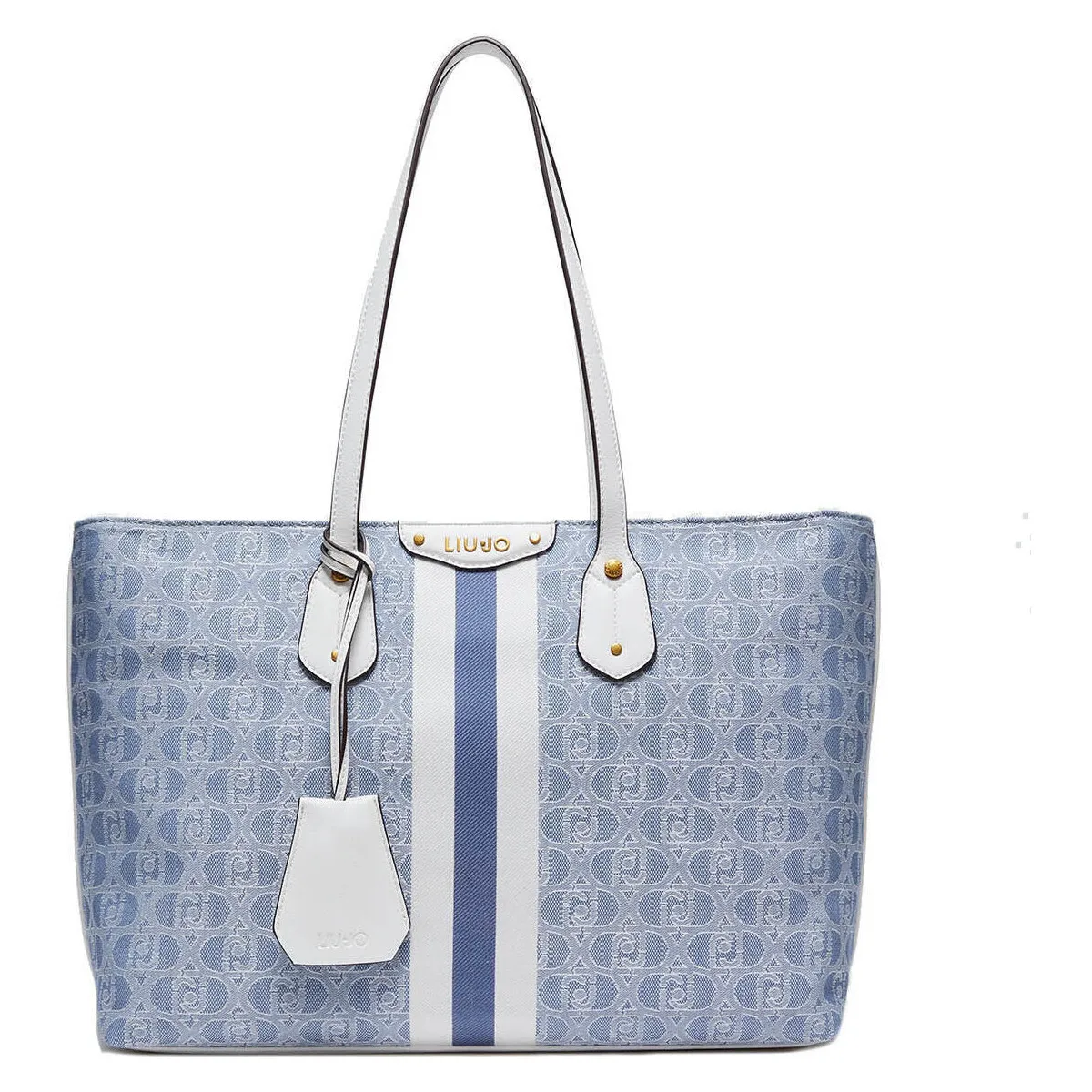 Bolso tote con jacquard logotipo