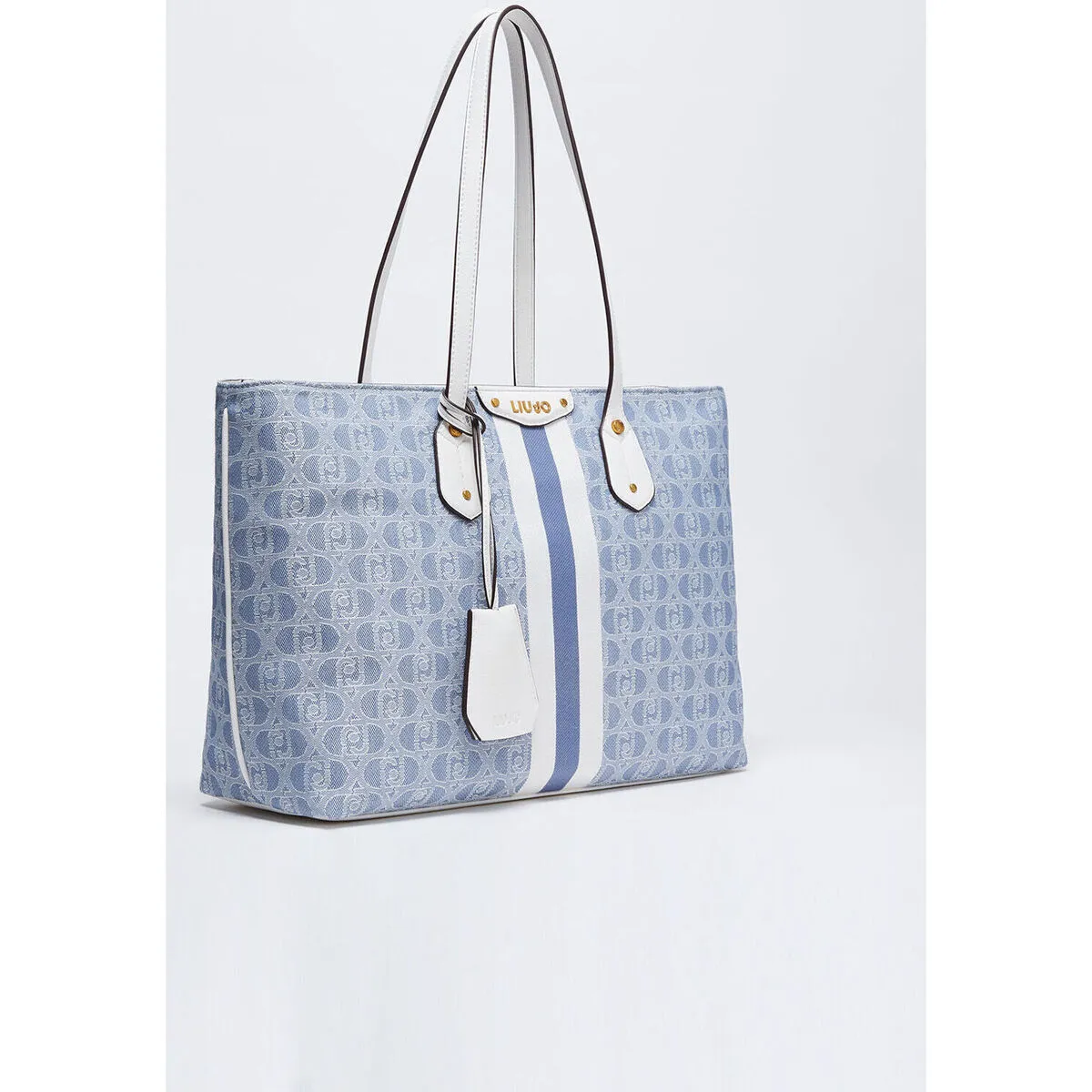 Bolso tote con jacquard logotipo