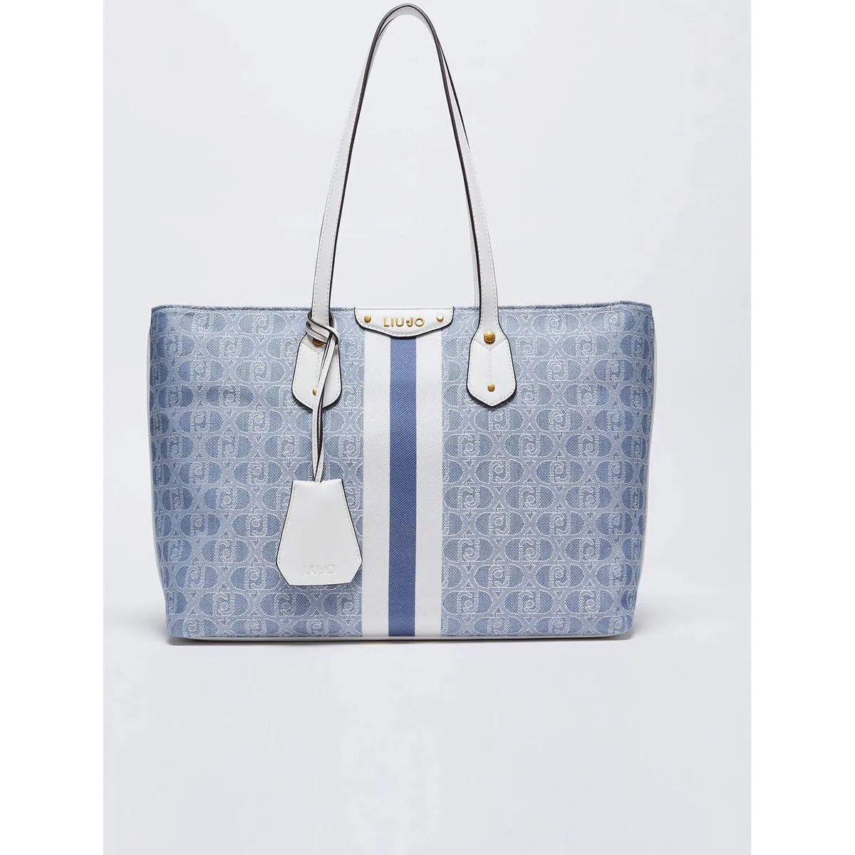 Bolso tote con jacquard logotipo