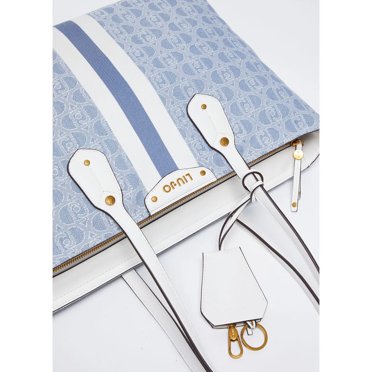 Bolso tote con jacquard logotipo
