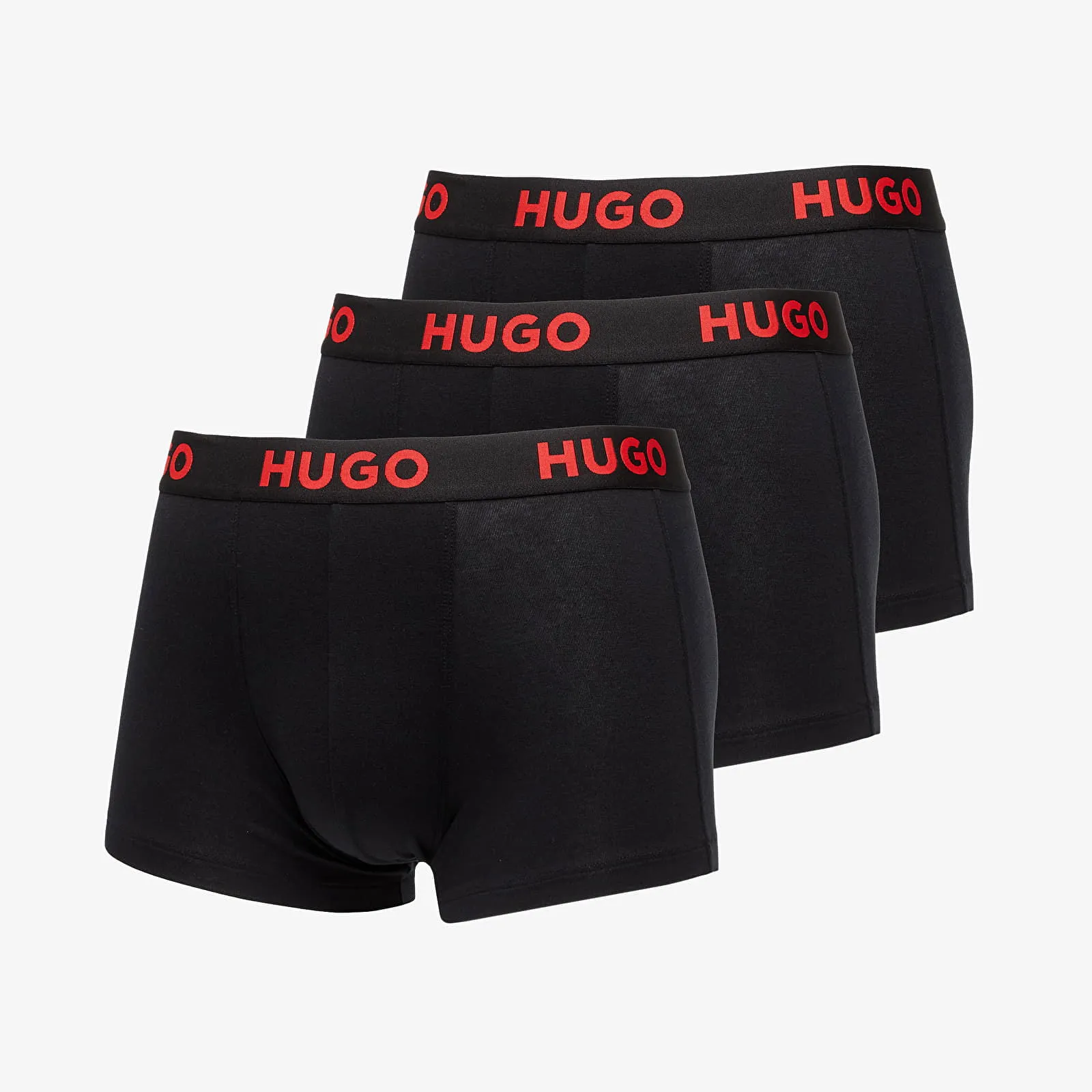 BOSS LOGOWAISTBAND STRETCH TRUNKS 3PACK BLACK