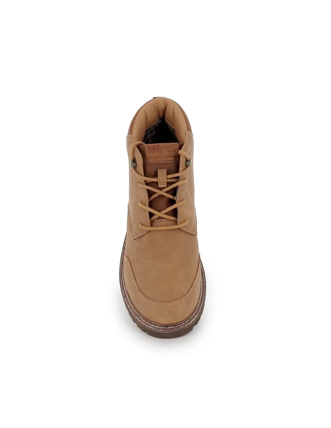 Bota de hombre con cordeones y suela de goma cuero Mustang