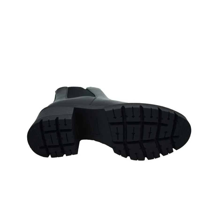 BOTA ME MOLAS YZS22746 PLATAFORMA PARA MUJER CREMALLERA Y ELÁSTICO LATERAL POLIPIEL NEGRO 27526