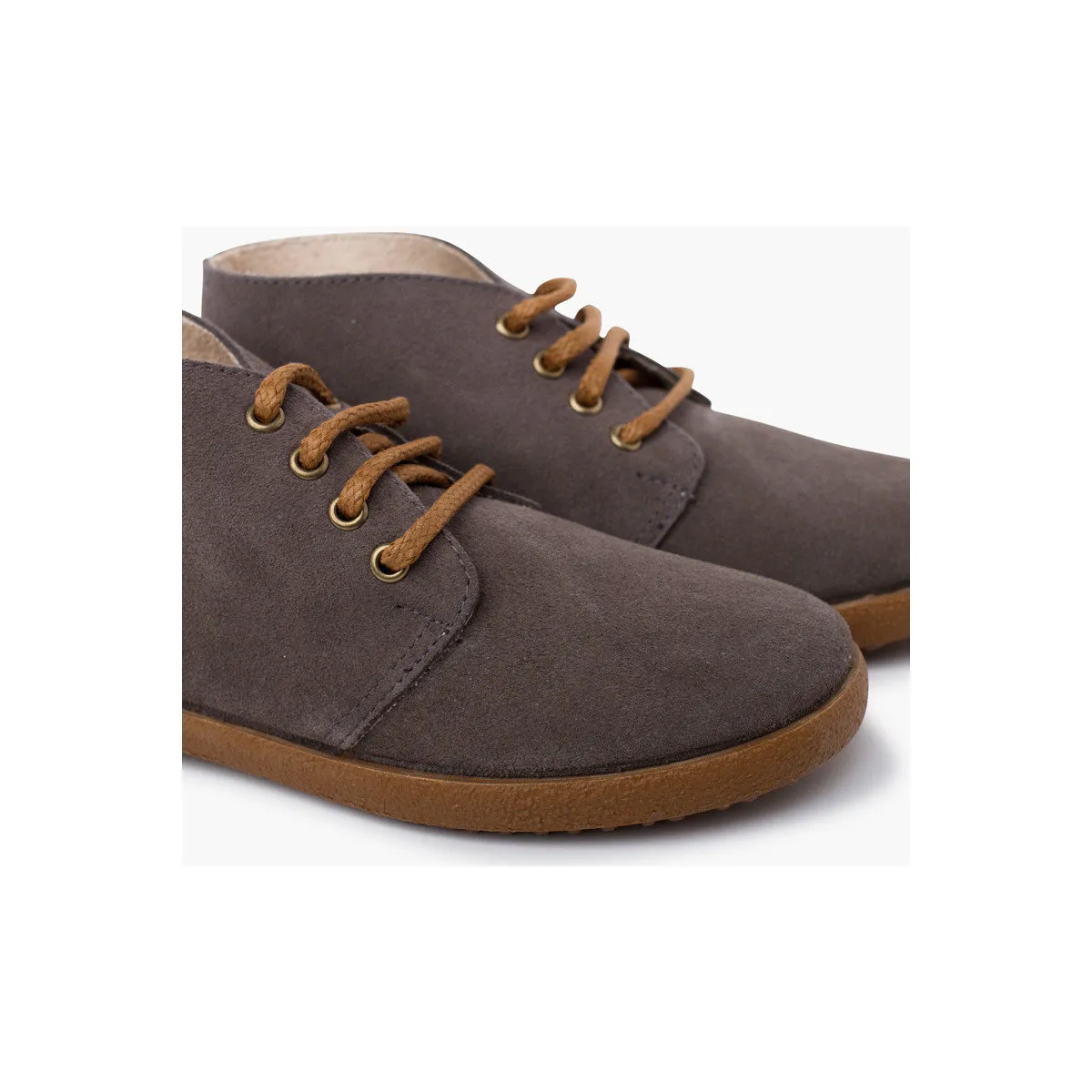 Bota serraje estilo safari contraste
